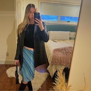 Danier genuine oversized leather jacket